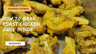 ROAST BAKE CHICKEN WITH TURMERIC food bakechicken roastchicken [upl. by Arekahs]