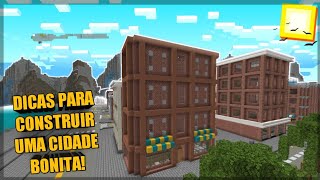 DICAS PARA CONSTRUIR UMA CIDADE NO MINECRAFT [upl. by Riess]