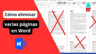 Cómo eliminar páginas de Word [upl. by Fazeli]