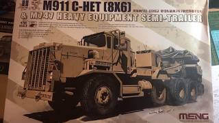 Meng 135 M911 CHET amp M747 Trailer Build review pt1 [upl. by Eintroc]