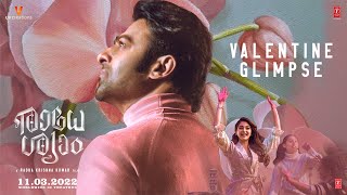 Radhe Shyam Malayalam Valentine Glimpse  Prabhas  Pooja Hegde  Radha Krishna  UV Creations [upl. by Nitsid761]