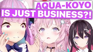 AquaKoyori  Just Business Makes Koyori Sad Hakui Koyori  Hololive Eng Subs [upl. by Aierdna]