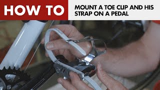 Zéfal  How to mount a TOE CLIP and his strap on a pedal [upl. by Dnalevelc]