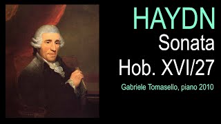 Haydn  Piano Sonata N 42 in G major Hob XVI27 recorded in 2011 [upl. by Julianne]