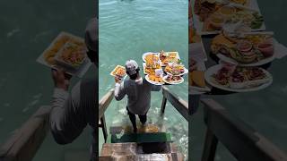 Restaurant in the water on the beaches of the Philippines [upl. by Nnawtna]