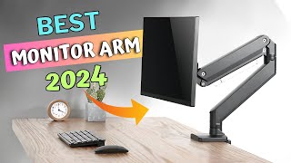 BEST Monitor Arm for 2024  TOP 5 for Ultimate Workspace [upl. by Lokkin]