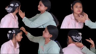 ASMR Doing my sister Hair style Roleplay 👰 [upl. by Aroled]