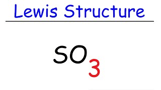 SO3 Lewis Structure  Sulfur Trioxide [upl. by Pell]