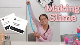 Making Slime  Answering your questions  Emily G [upl. by Nylaroc58]