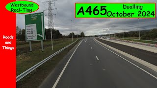 A465  New Dual Carriageway Being Built in South Wales Oct 24 UPDATE [upl. by Ineslta769]