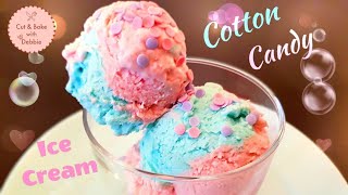 Cotton Candy Ice Cream  Baskin Robbins Style 🍨 [upl. by Byrne699]