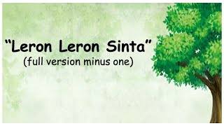 LERON LERON SINTA minus one complete version [upl. by Yerga]