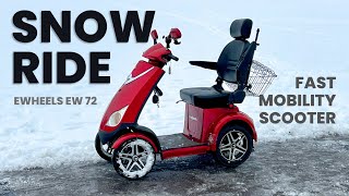 Fast Mobility Scooter  In the Snow [upl. by Edla72]