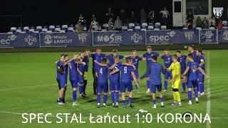 12082022 Skrót z meczu SPEC Stal Łańcut  Korona Rzeszów [upl. by Annaehs715]