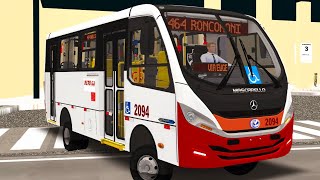 Mascarello gran micro S2 ex cascatinha 5043 na linha 464mapa morro alto Proton bus simulator [upl. by Hadwyn]