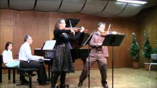 quotLullaby for Hquot for 2 Violins and Piano Koen Dejonghewmv [upl. by Nilahs682]