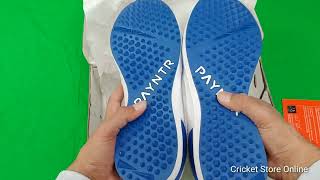 Payntr V Pimple White amp Blue Cricket Shoes 2022 [upl. by Cyn]