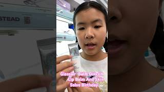 Glossier Dotcom Lip Balm And Skin Salve color Birthday 🎂😀😃 [upl. by Dewhirst]