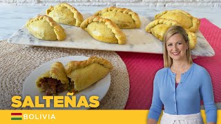 DELICIOSAS SALTEÑAS 🥟 Empanadas BOLIVIANAS por Anna Olson  El Gourmet [upl. by Ihcelek]