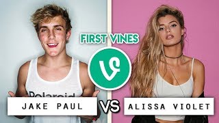 Jake Paul vs Alissa Violet First Vines Battle  Whos the Best [upl. by Taite]