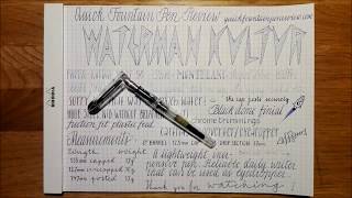 Waterman Kultur Quick Fountain Pen Review [upl. by Oreves766]