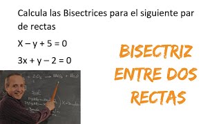 Bisectriz entre dos Rectas [upl. by Kurtz]