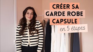 CRÉER SA GARDE ROBE CAPSULE EN 5 ÉTAPES  Lauriane Villa [upl. by Assilem]