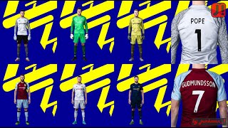 Burnley FC full kits 2122 for sider eFootball PES 2021 by junkman [upl. by Haniraz]