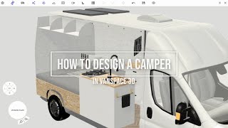 Designing a Camper Van Floor Plan  vanspace 3D Van Conversion Timelapse [upl. by Blasien]