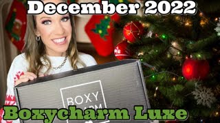 Decembers BoxyCharm Boxy Luxe Unboxing [upl. by Nyleek]