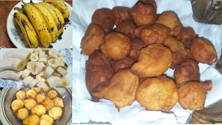 Mauritian Cuisine Banana fritters Recipe  Recette Gateau Banane Mauricien 🍌 [upl. by Sunil516]