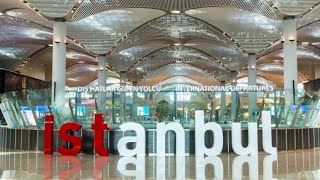 Istanbul Airport Terminal Ambiance  Sound Effect [upl. by Ynove]