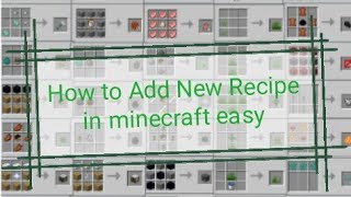 How to Add New Recipe in minecrafteasy Link in the Description👇👇 [upl. by Enileoj158]