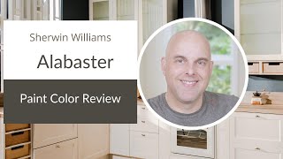 Sherwin Williams Alabaster Paint Color Review [upl. by Ekrub]