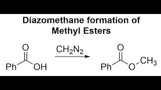 Diazomethane formation of Methyl Esters mechanism [upl. by Koziara557]