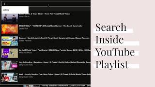 How to Search Inside YouTube Playlist for Videos [upl. by Anaz]