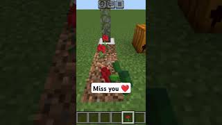 Minecraft iron golam Miss you ❤️sad Minecraft status minecraft [upl. by Caputo230]