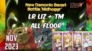 NIDHOGGR ALL FLOOR TM  LR LIZ STRAT  7DS GRAND CROSS [upl. by Torrin]