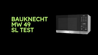 Bauknecht MW 49 SL Test [upl. by Enyallij739]