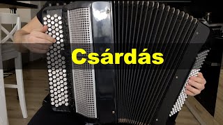 Csárdás  Vittorio Monti  Button Accordion Cover [upl. by Aharon156]