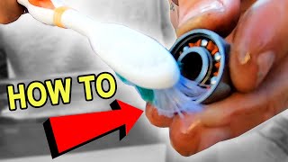 HOW TO CLEAN SKATEBOARD BEARINGS [upl. by Saundra]