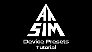 ATSRHub  Device Presets  Tutorial [upl. by Gianna]