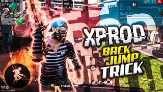 XPROD FF FREE LOOK BACK JUMP  MOVEMENT  TUTORIAL ON MOBILE [upl. by Yorker]