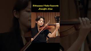 Telemann Viola Concerto in G Major 2nd mvt  Jennifer Jeon [upl. by Inan]