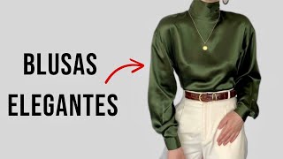 7 BLUSAS PARA LUCIR COSTOSA Y ELEGANTE SIN GASTAR MUCHO DINERO [upl. by Mahgirb]