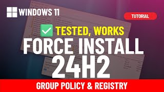 Trick ✅ Windows 11 24H2 Bypass queue and force install immediately [upl. by Wendall]