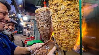 Shawarma is the best and most delicious Arabic street food in Iran 1 hour [upl. by Noreht]