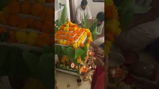 Satyanarayana swami vratam satyanarayankatha vratam nomulu smithamahii ytshortsindia trending [upl. by Nnaycart108]