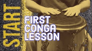 Conga Lesson 1  Basic Sounds and Patterns [upl. by Eisned]