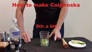 How to make Caipiroska [upl. by Annawahs]